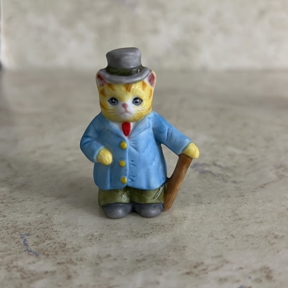 Kitty Cucumber Gentleman J. B. Buster mini Figurine Schmid 1992 - Picture 7 of 7